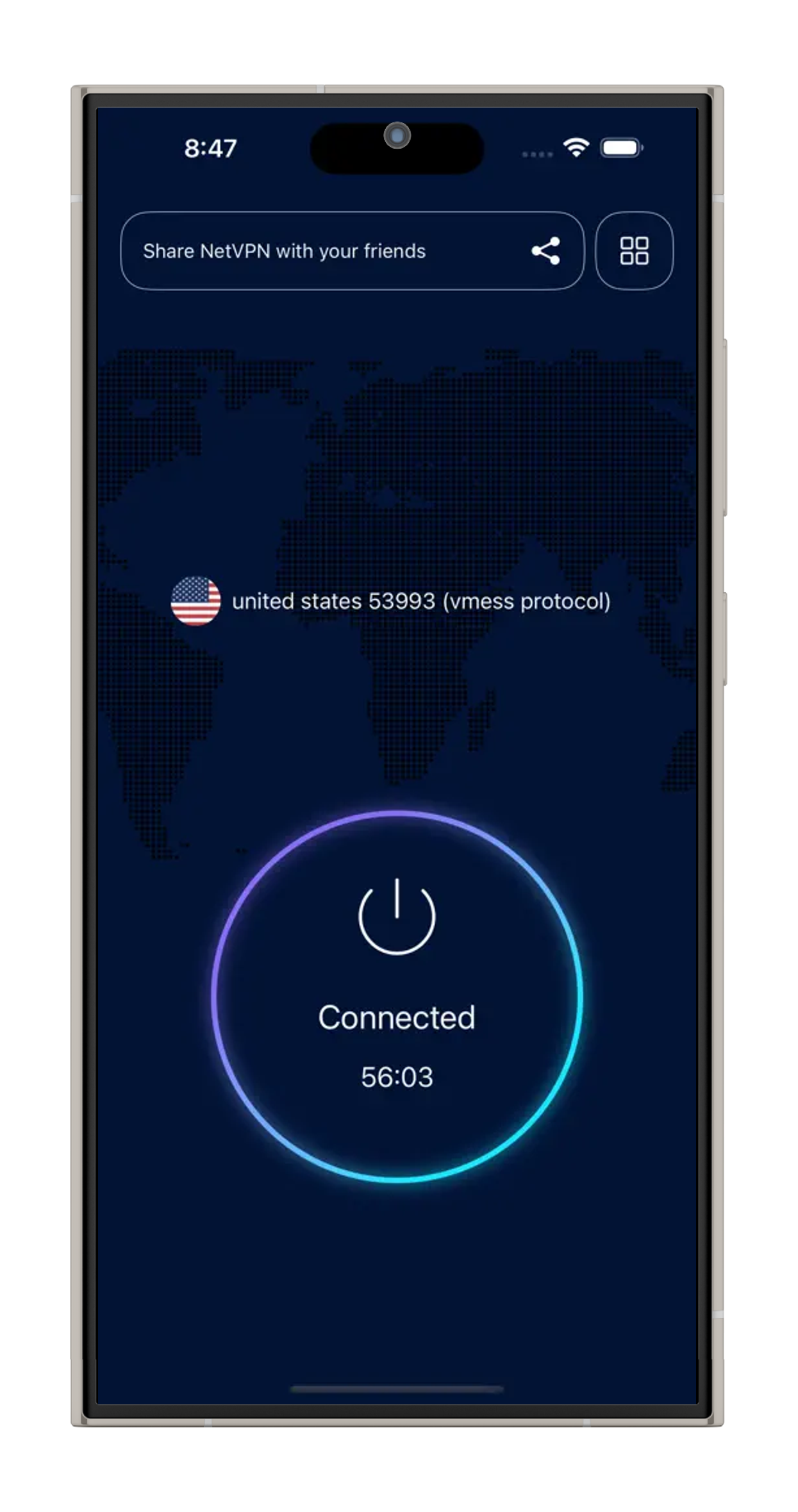 NetVPN iOS screenshot