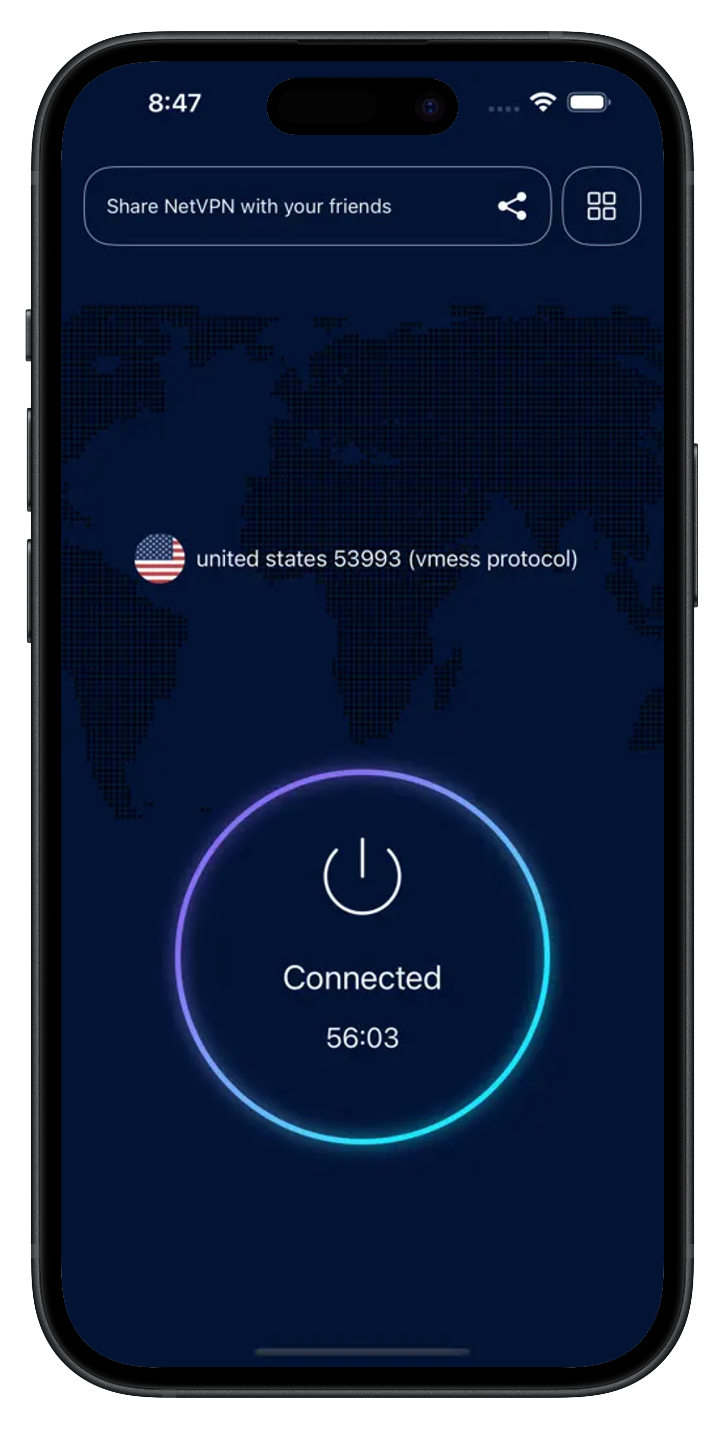 NetVPN iOS screenshot